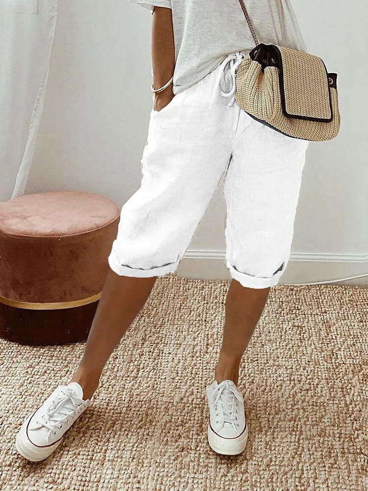Kurze Hose Mit Kordelzug Für Damen | Sommer