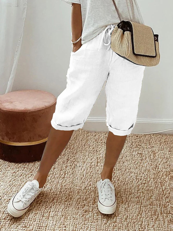 Kurze Hose Mit Kordelzug Für Damen | Sommer