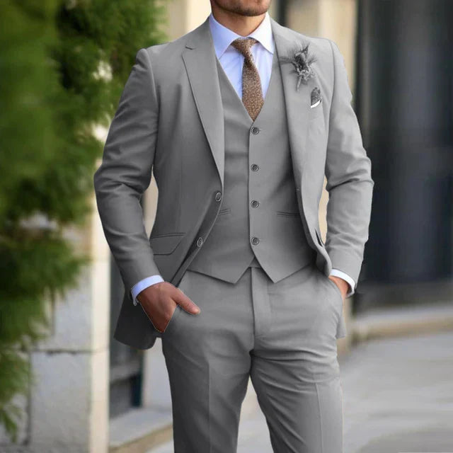 3-teiliger Hochzeitsgastanzug Für Herren | Elegant