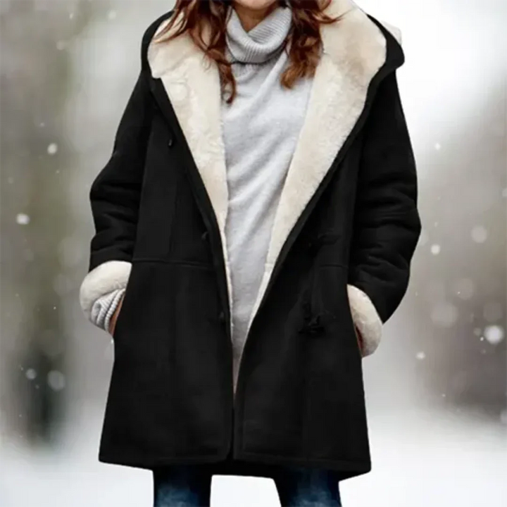 Maeve | Damen Winter Kapuze Lange Jacke | Warme