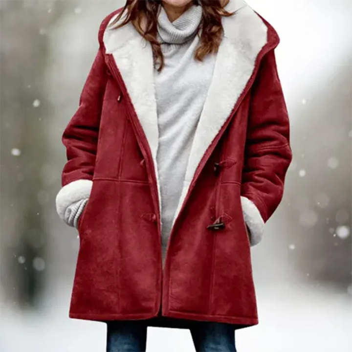Maeve | Damen Winter Kapuze Lange Jacke | Warme
