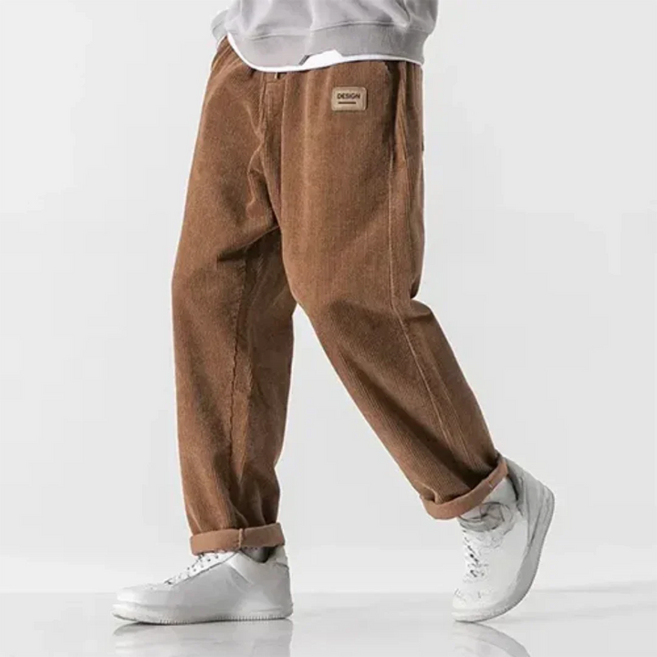 Maximos | Herren Cord Übergroß Hose | Lässig