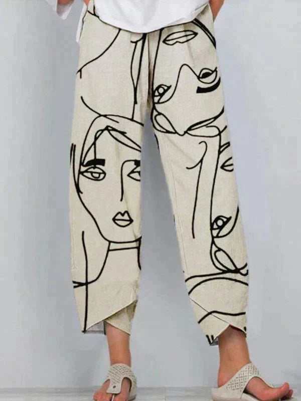 Sommerhose Mit Grafikdruck Für Damen | Kurz