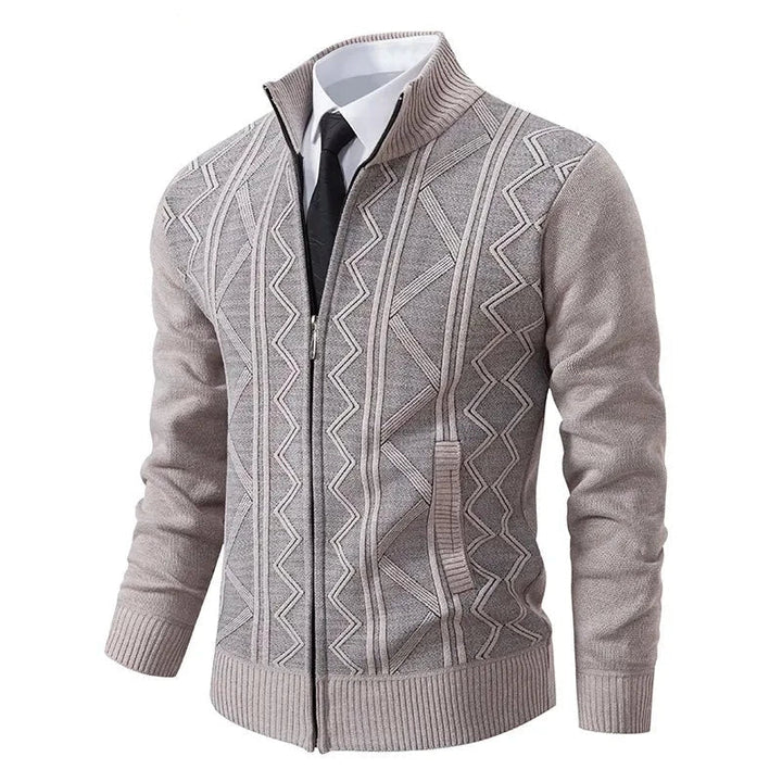 Herren Winter Strickjacke | Mit Reißverschluss