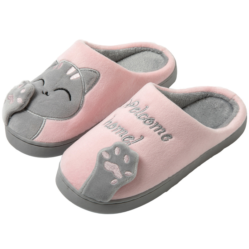Damen Hausschuhe mit Katzen-Design | Weich und Warme