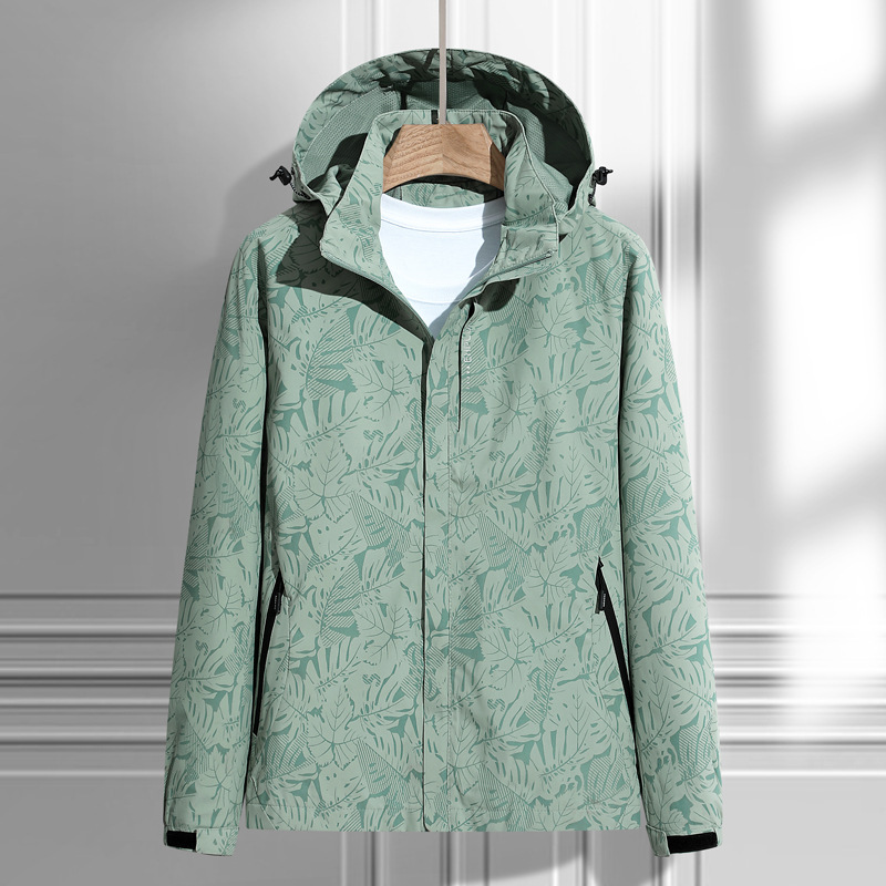 Damen Kapuzen Windbreaker Jacke | Reißverschluss