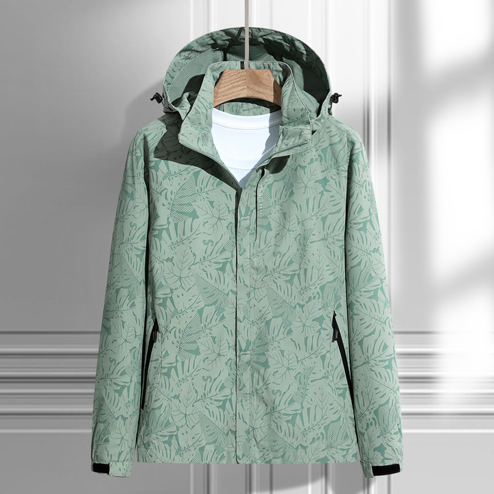 Damen Kapuzen Windbreaker Jacke | Reißverschluss