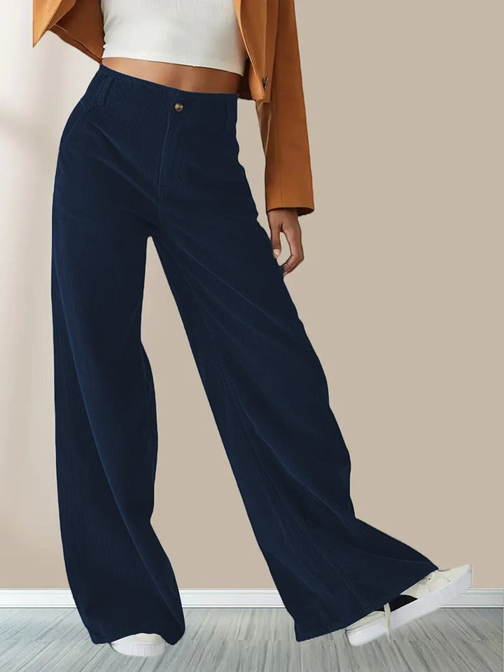 Damen Weites Bein Cordhose | Lässig