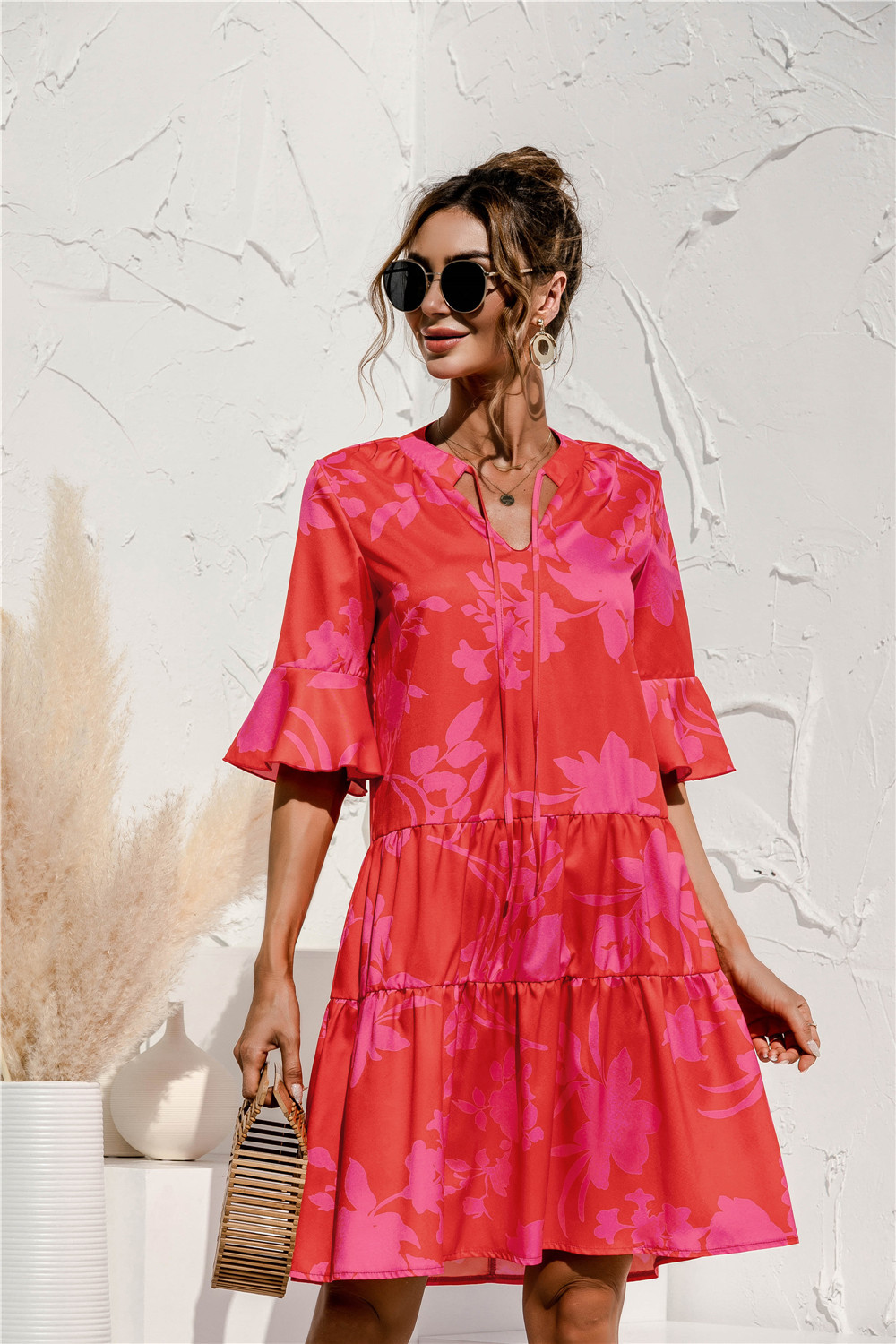 Sommerkleid Mit Tiefer Taille Für Damen | Mini