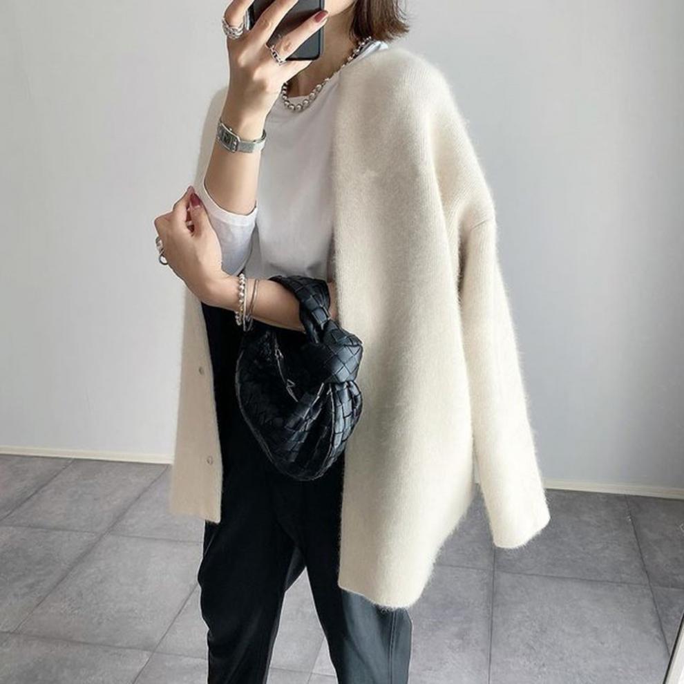 Damen Winter Chic Strickjacke | Warm