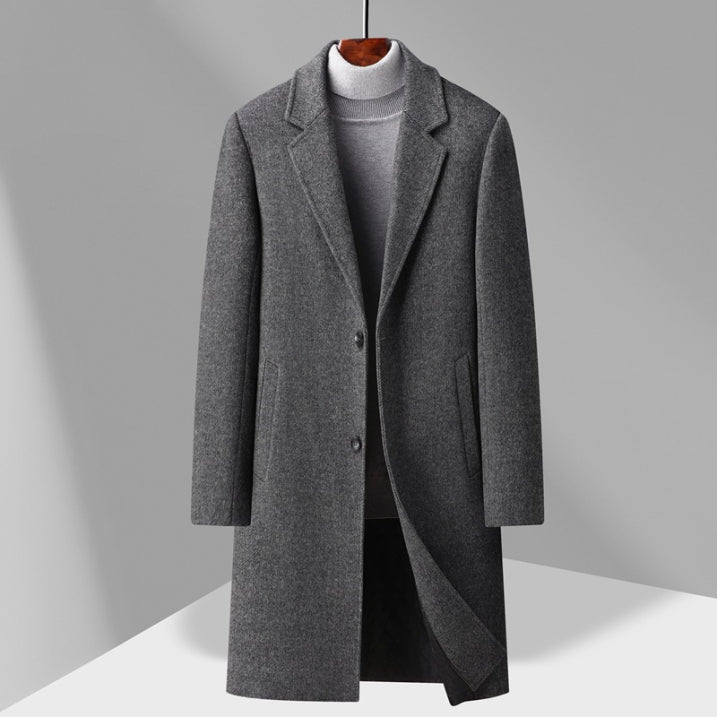 Damen Zwei-Ton Langer Mantel | Klassisch