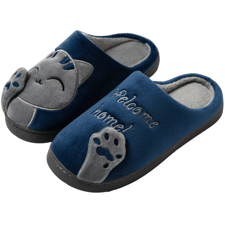 Damen Hausschuhe mit Katzen-Design | Weich und Warme
