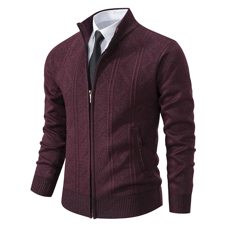 Herren Winter Strickjacke | Mit Reißverschluss