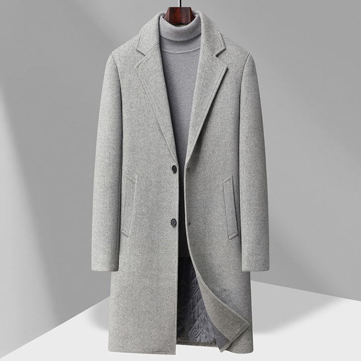 Damen Zwei-Ton Langer Mantel | Klassisch