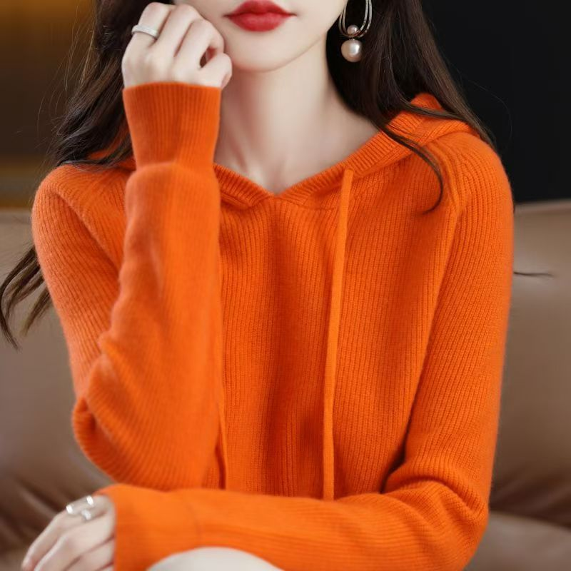 Damen Kapuzenpulli mit Langarm | Strick