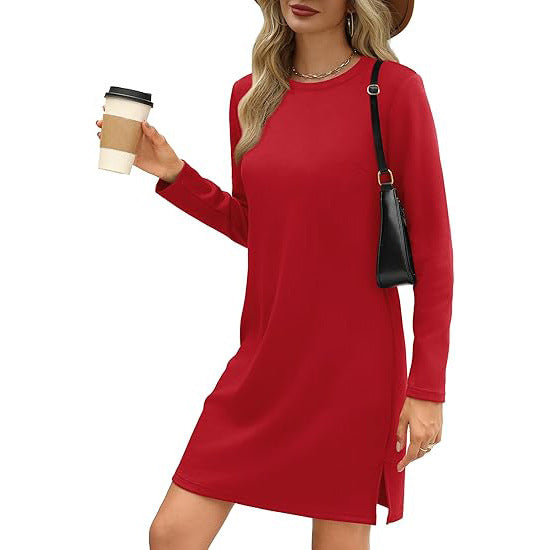 Langärmliges Pulloverkleid Für Damen | Mini