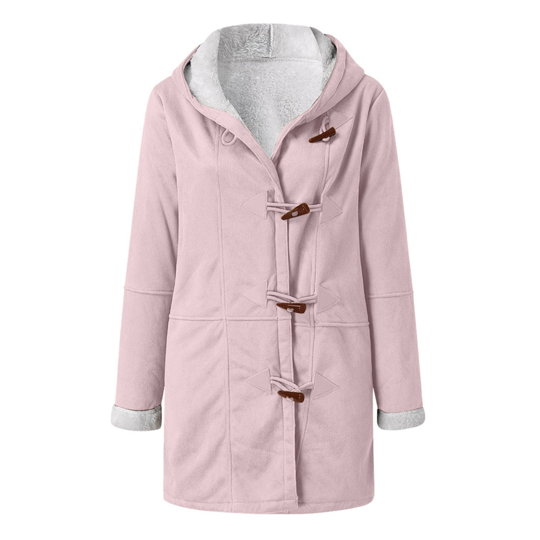 Damen Fleece Jacke mit Kapuze | Winter