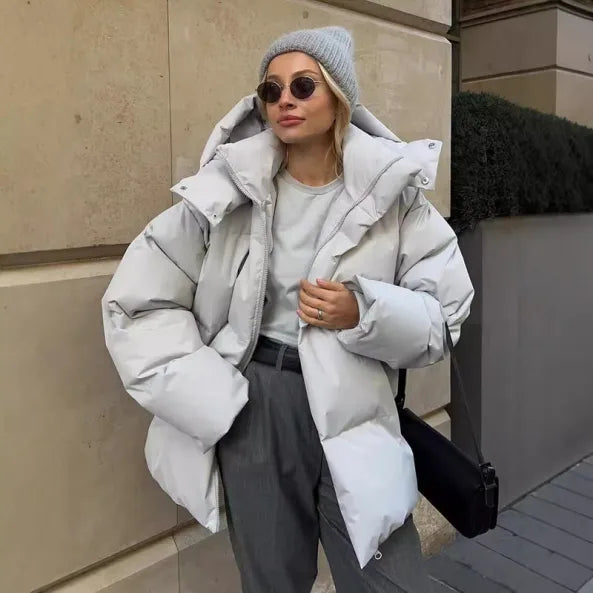 Helena | Damen Klassische Winter-Pufferjacke | Warme