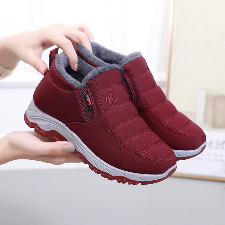 Modische Schlupf-Winterstiefel für Damen | Mit Reißverschluss