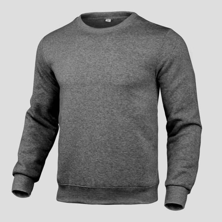 Herren Klassisches Lässiges Crewneck Sweatshirt | Langarm