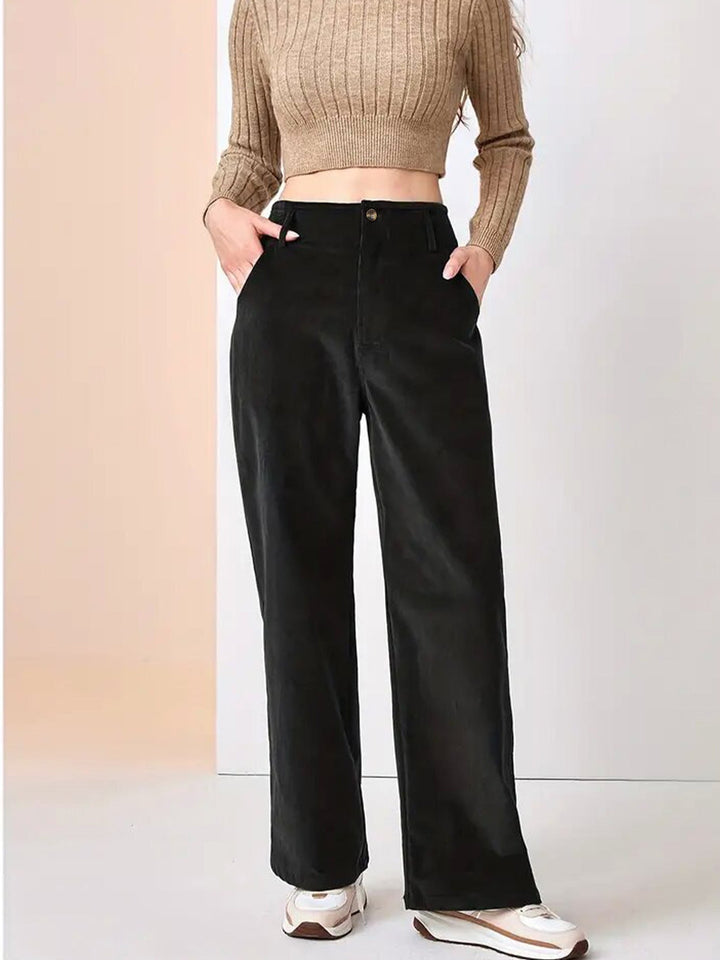 Damen Weites Bein Cordhose | Lässig