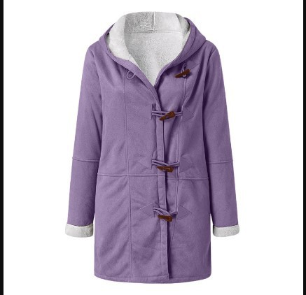 Damen Fleece Jacke mit Kapuze | Winter