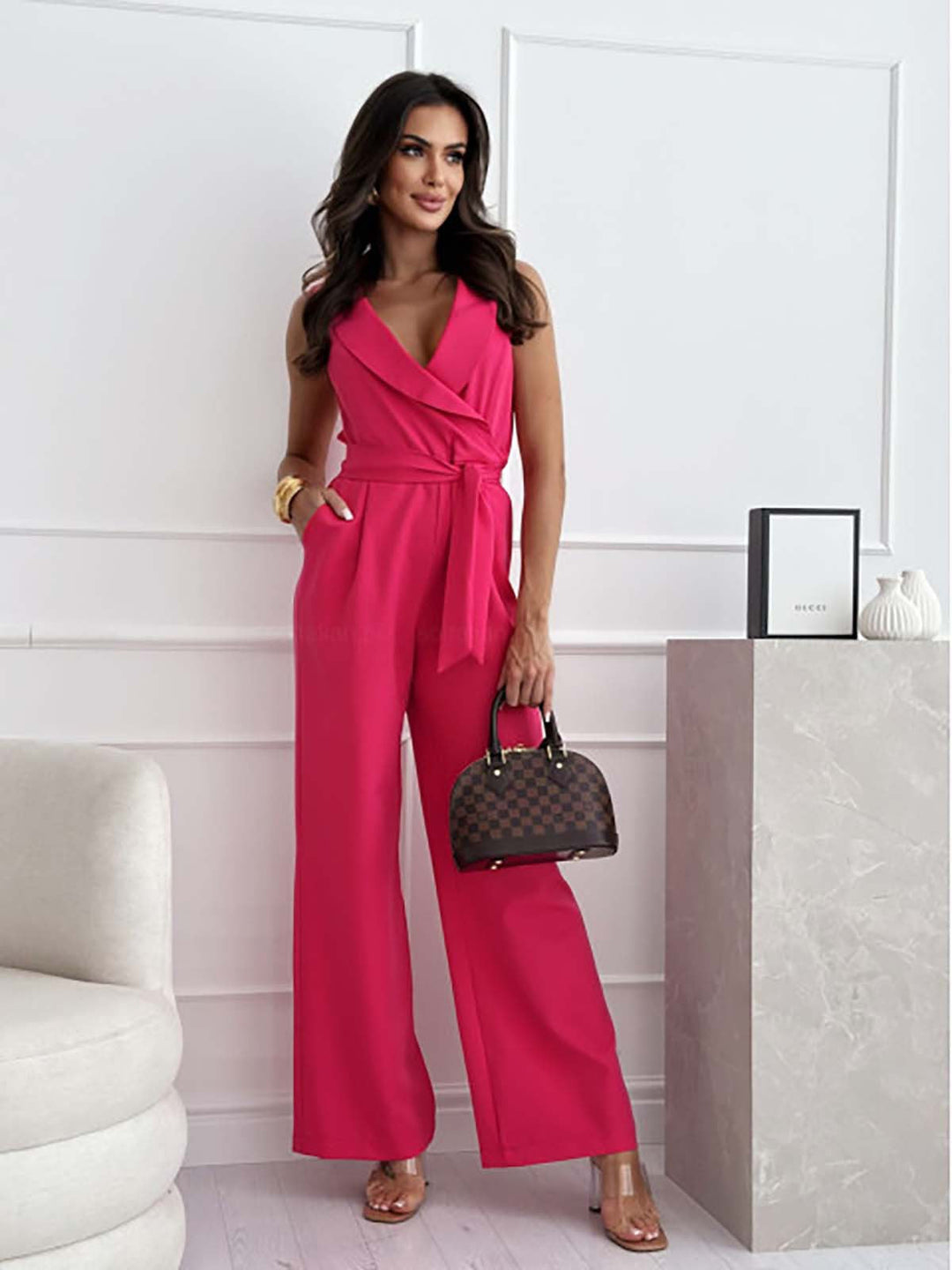 Ärmelloser Jumpsuit Für Damen | Formell