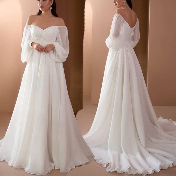 Boho Strand Hochzeitskleid für Damen | Maxi