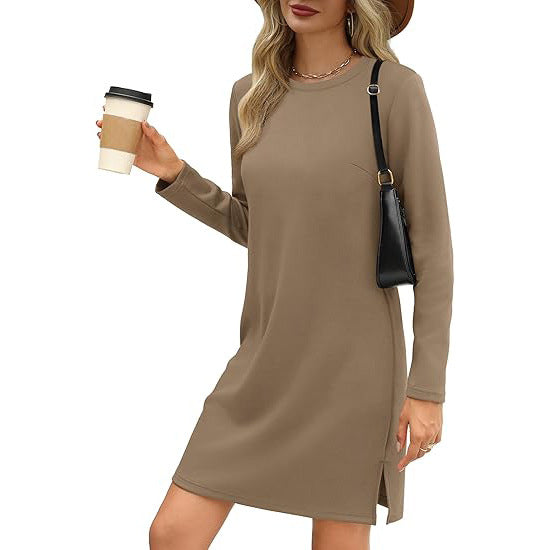 Langärmliges Pulloverkleid Für Damen | Mini