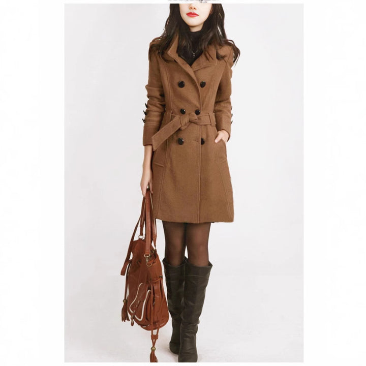 Damen Stilvoll Trenchcoat | Taillengürtel