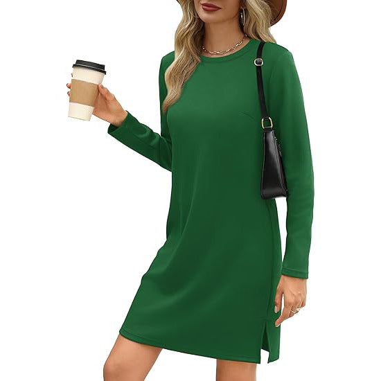 Langärmliges Pulloverkleid Für Damen | Mini