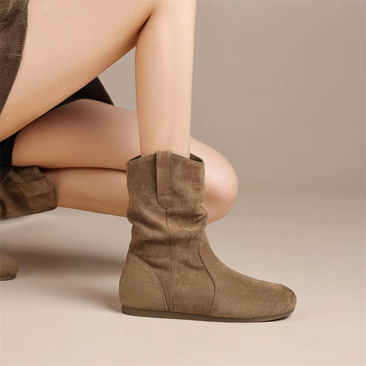 Flache Schlupfstiefeletten Für Damen | Bequem