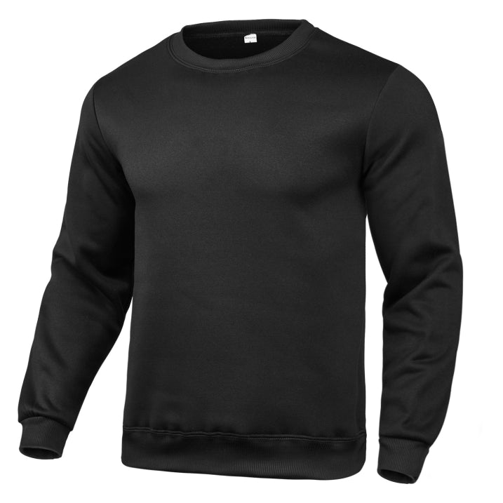 Herren Klassisches Lässiges Crewneck Sweatshirt | Langarm