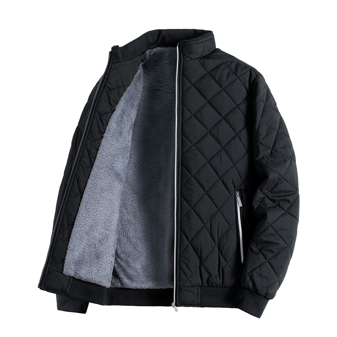 Herren Fleece Steppjacke | Lässig
