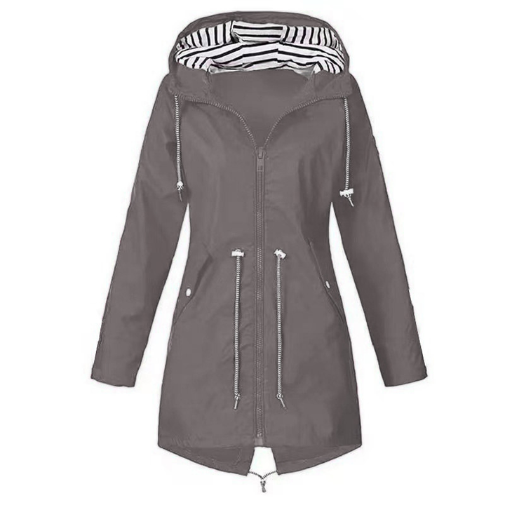 Damen Kapuze Winddichte RegenJacke | Langarm