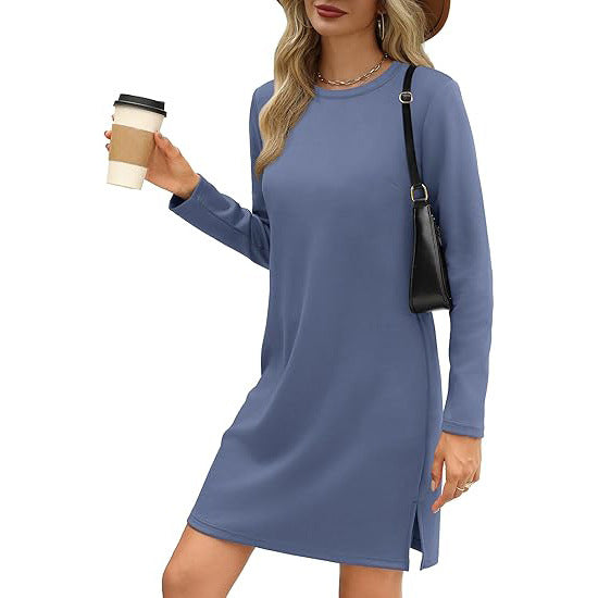 Langärmliges Pulloverkleid Für Damen | Mini