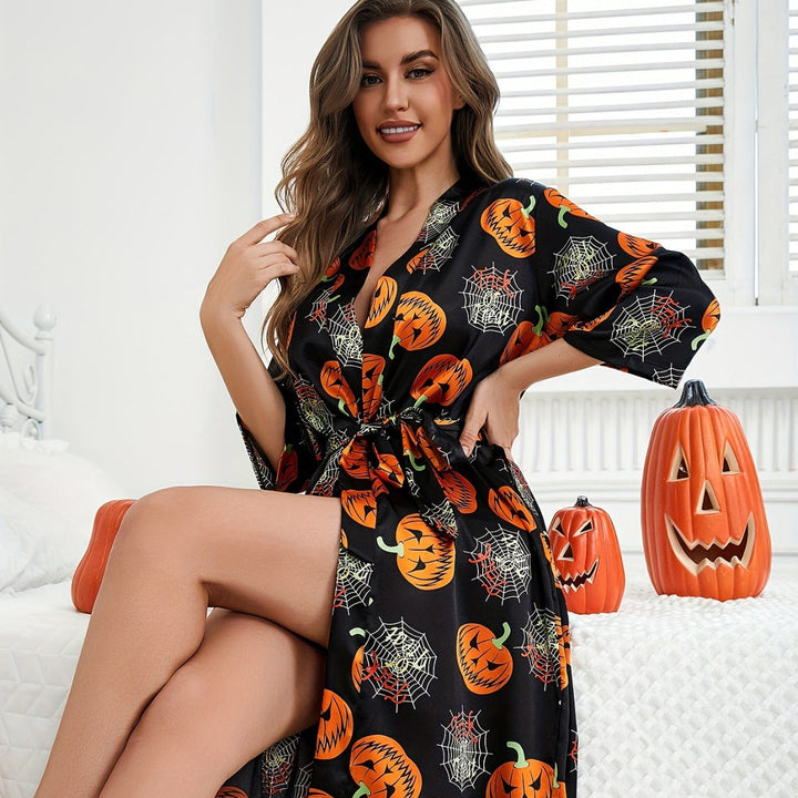 Kürbis Kimono Robe Halloween Kostüm
