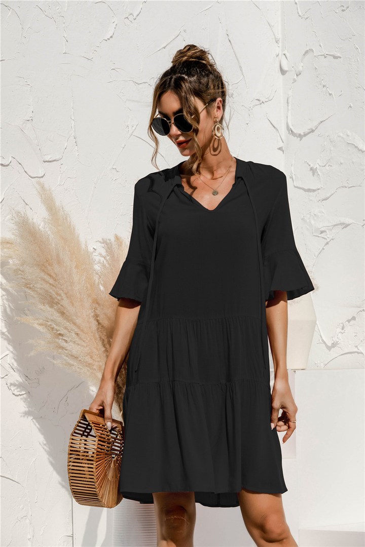 Sommerkleid Mit Tiefer Taille Für Damen | Mini