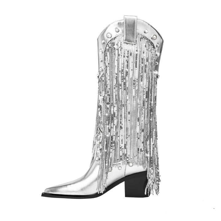 Damen Cowboystiefel Im Boho Stil | Elegante