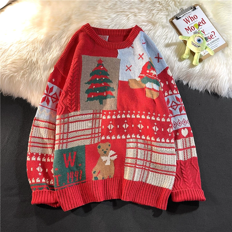 Unisex Klassischer Strickpullover | Weihnachten