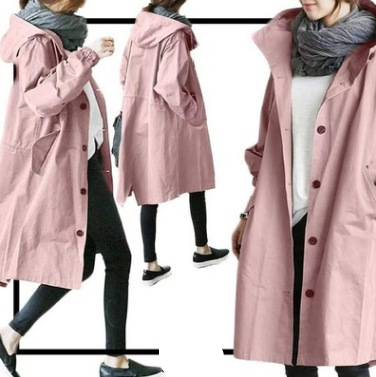 Damen Regenjacke | Mit Knopfverschluss Vorne