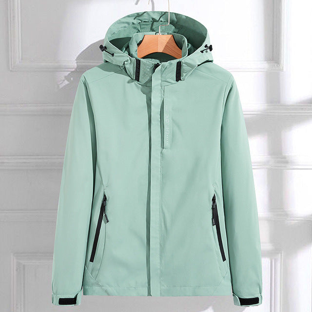 Damen Elegante Regenjacke | Kapuze