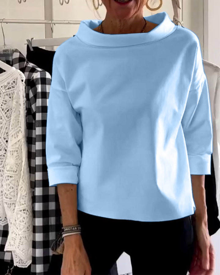 Damen Langarm Elegant Top | Sommer