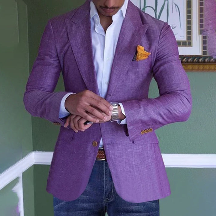 Herren Stylischer Schlanke Passform Formeller Blazer Mantel | Arbeit