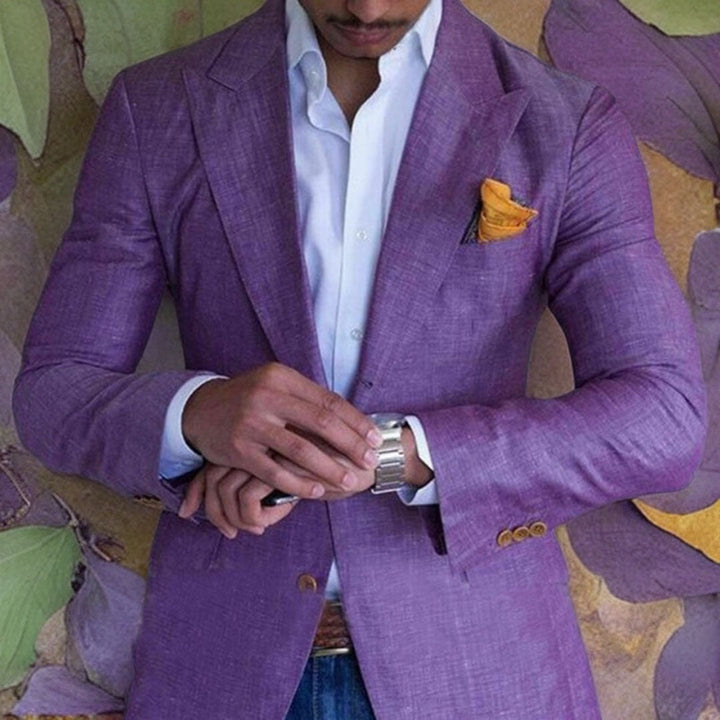 Herren Stylischer Schlanke Passform Formeller Blazer Mantel | Arbeit