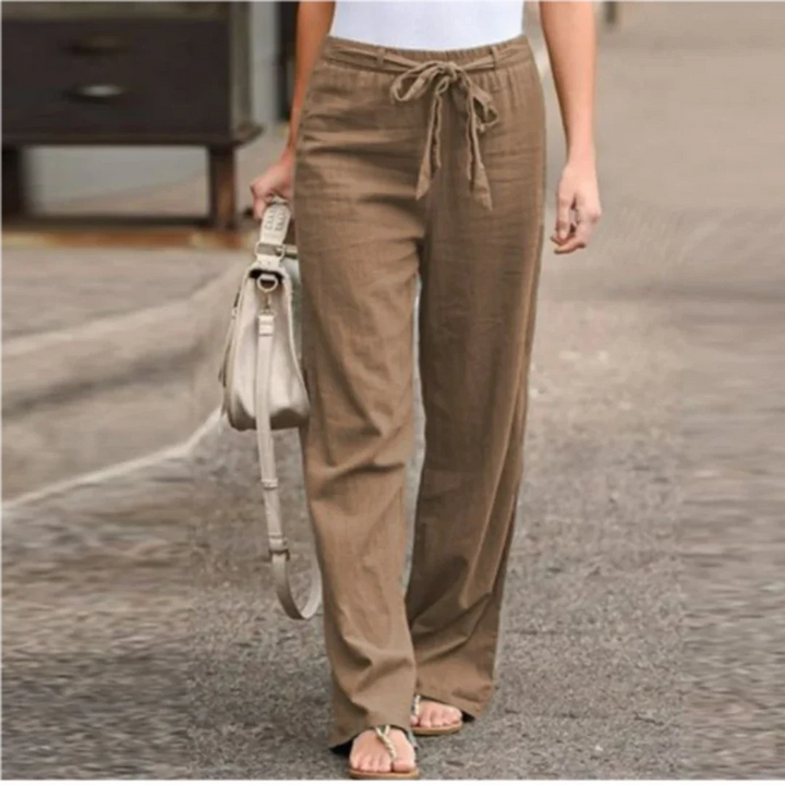 Lange Hose Für Damen Mit Gürtel | Trendy