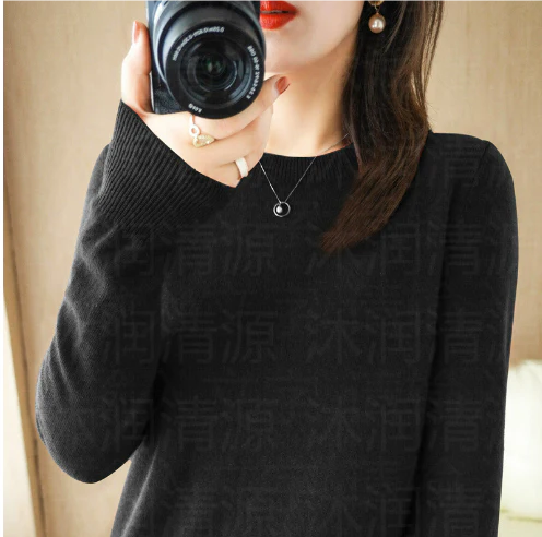 Warmer Langarm Pullover Für Damen | Rundhalsausschnitt