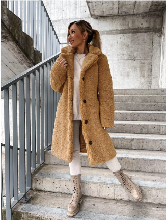 Damen Warmer Winter Eleganter Flauschiger Mantel | Gemütlich