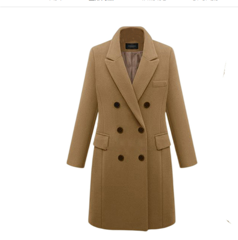 Zillah | Damen Stylischer Eleganter Mantel | Lang