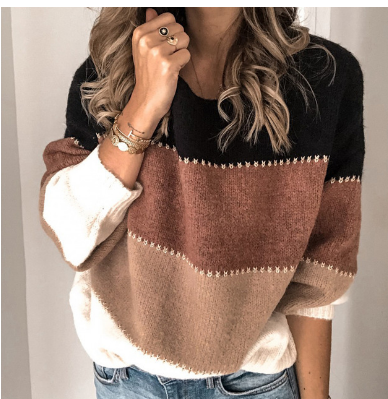 Langärmliger Vintage Strickpullover Für Damen | Warm